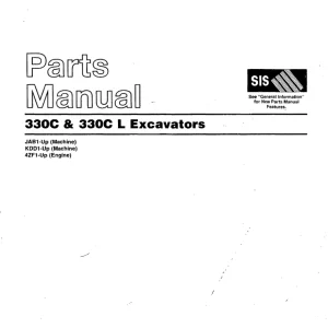 Caterpillar 330C Parts Manual