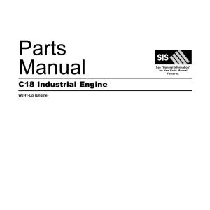 Caterpillar C18 Wjh1 Up Parts Manual