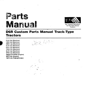 Caterpillar D6R Parts Manual