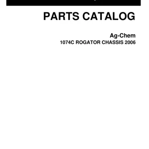 Challenger 1074C Rogator Parts Manual
