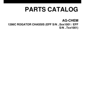 Challenger 1286C Rogator Parts Manual