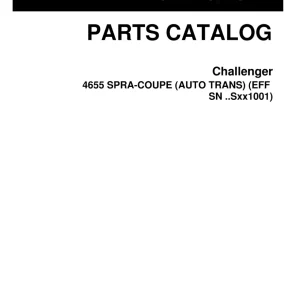 Challenger 4655 Spra Parts Manual