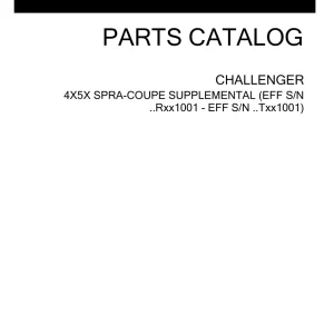Challenger 4X5X Spra Parts Manual