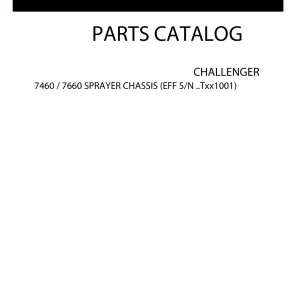 Challenger 7460 7660 Parts Manual