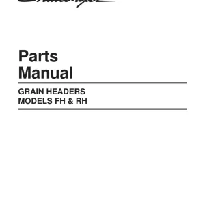 Challenger Fh Rh Header Parts Manual