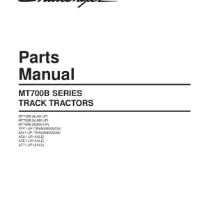 Challenger Mt700B Parts Manual