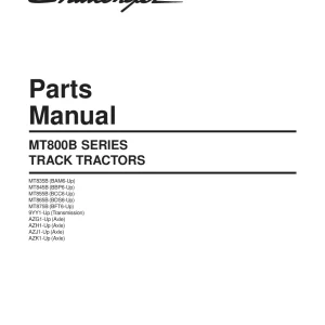 Challenger Mt800B Parts Manual