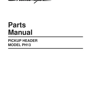 Challenger Ph13 Header Parts Manual