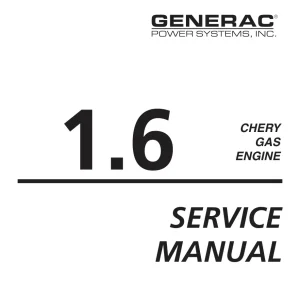 Chery 1.6 Gas Service Manual