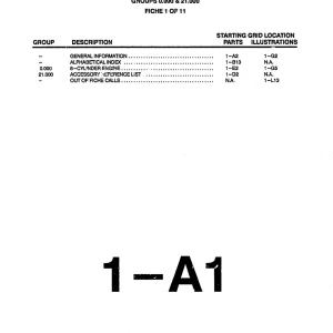 Chevrolet 1984 1996 1996 Parts Manual