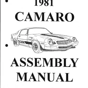 Chevrolet Camaro F Assembly 1981 Service Manual