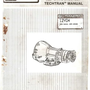 Chrysler 42Re A500Se Service Manual