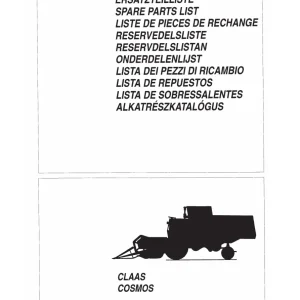 Claas Cosmos Parts Manual