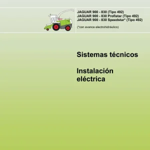 Claas Jaguar 900 830 Profistar Speedstar Parts Manual
