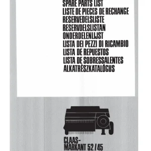 Claas Markant 52 45 Parts Manual