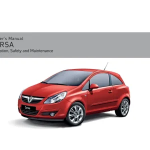 Opel Corsa 2007 Operators Manual
