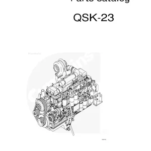 Cummins Cumins Qsk23 Parts Manual