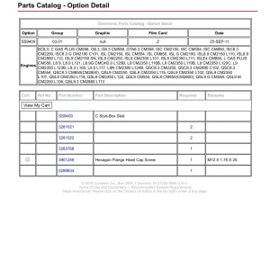 Cummins 6Cta8.3 Dm Parts Manual