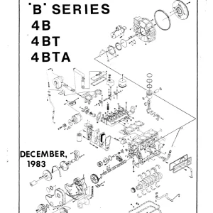 Cummins B 4B 4Bt 4Bta 1983 Parts Manual