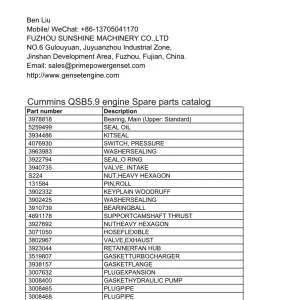 Cummins Qsb5.9 Parts Manual