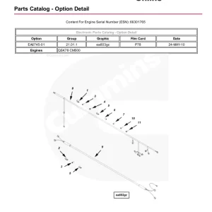Cummins Qsk78 Parts Manual