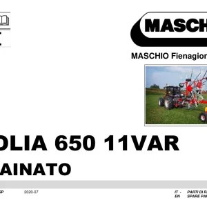 DaRos Gr650 Golia 650 11Var Trainato Maschio Parts Manual