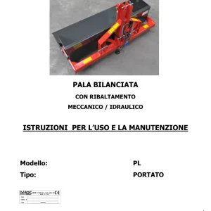 DaRos Pl Portato Pala Bilanciata Operators Manual