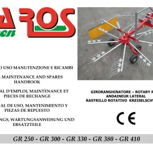 DaRos Gr 250 300 330 380 410 Use, & 2018 Parts Manual