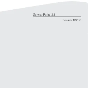 Dana 123 150 Parts Manual