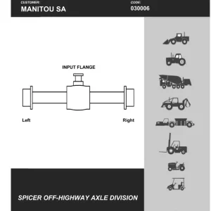 Dana 212 433 Parts Manual