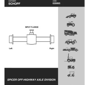 Dana 300 271 164 Parts Manual