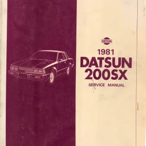Datsun 200Sx 1981 1981 Service Manual