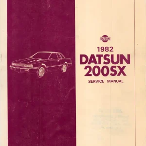 Datsun 200Sx 1982 1982 Service Manual