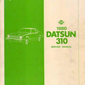 Datsun 310 1980 1980 Service Manual
