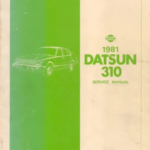 Datsun 310 1981 1981 Service Manual