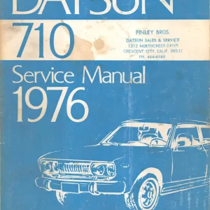 Datsun 710 1976 1976 Service Manual