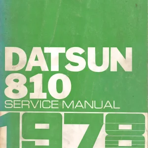 Datsun 810 1978 1978 Service Manual