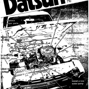 Datsun Care B210 610 710 Service Manual