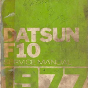 Datsun F10 1977 1977 Service Manual