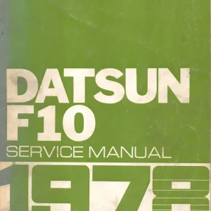 Datsun F10 1978 1978 Service Manual