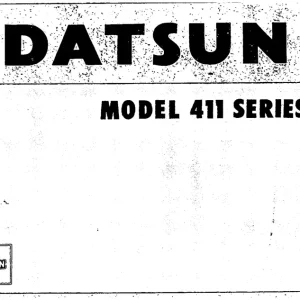Datsun 411 Service Manual
