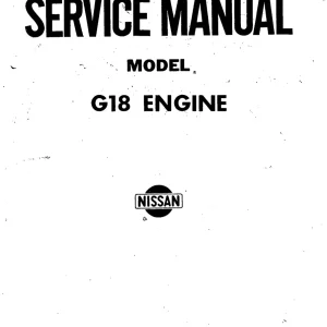 Datsun G18 Service Manual