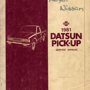 Datsun Up 1981 1981 Service Manual