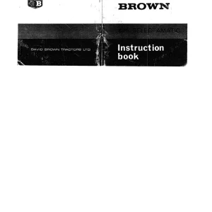 David Brown 880 880 Selectamatic Operators Manual