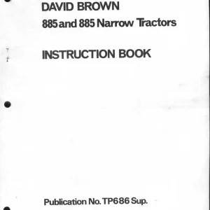 David Brown 885 885 Operators Manual