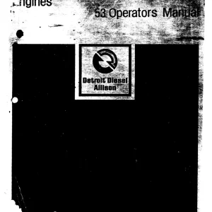 Detroit Diesel Detroit 53 1984 Operators Manual