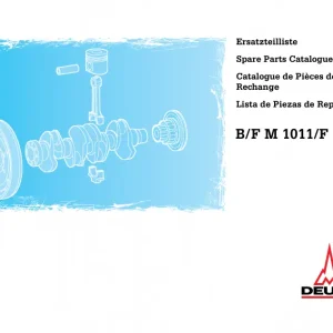 Deutz B F M 1011 F Parts Manual