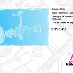 Deutz B F8L 413 2004 Parts Manual