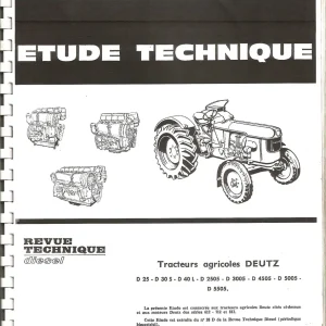 Deutz D25 30S 40L2505 3005 4005 5005 5505 Service Manual