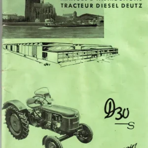 Deutz D30 Operators Manual